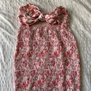 Flower bodycon mini dresses